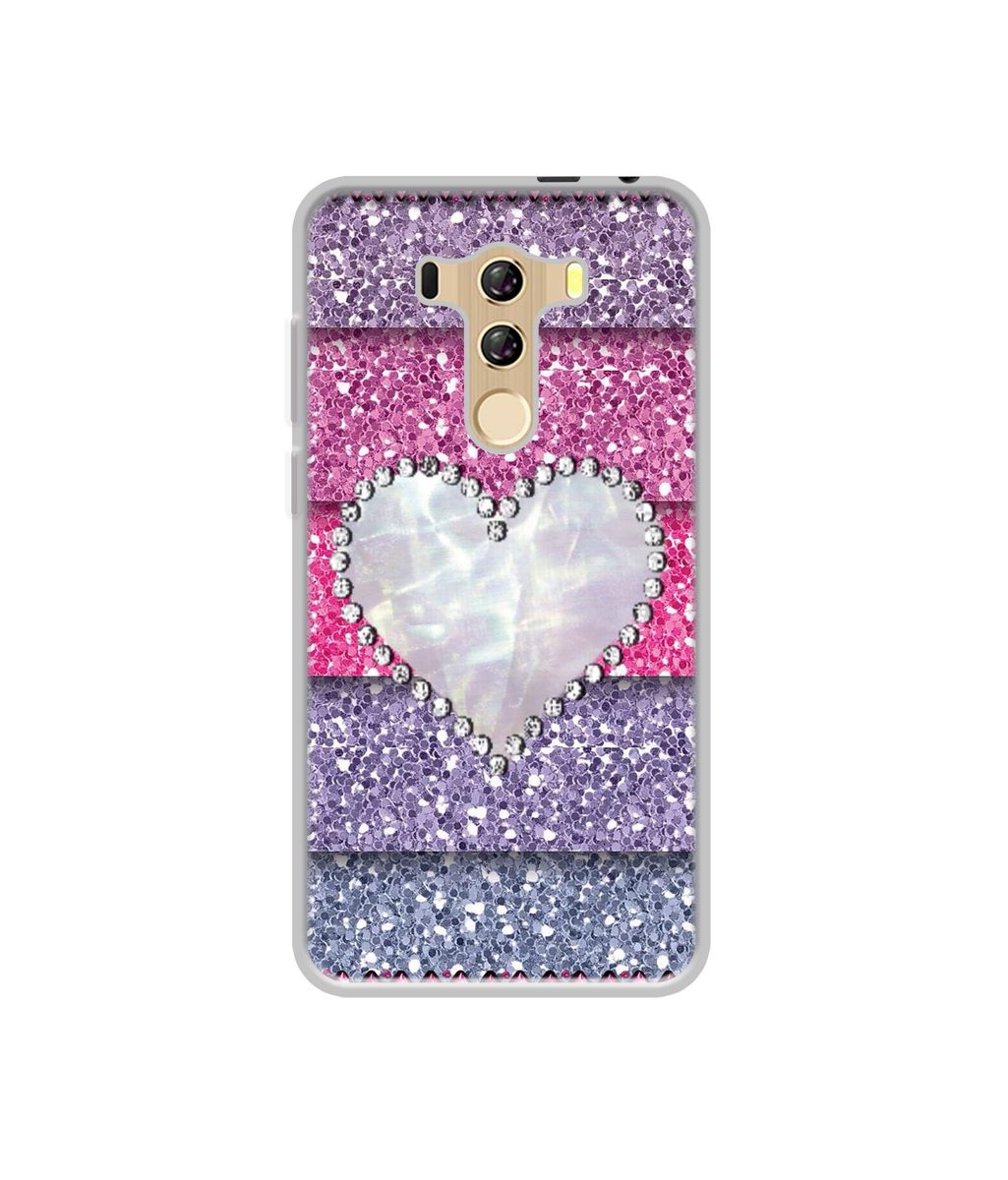 Amazon Brand - Solimo Designer Stone Heart UV Printed Soft Back Case Mobile Cover for I Kall K4