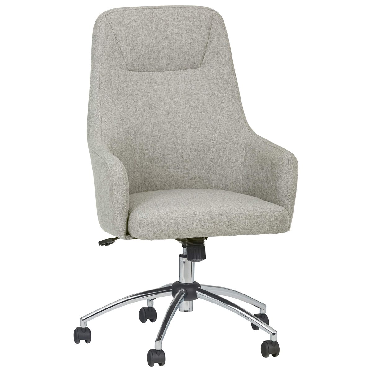 Stone & Beam Modern Upholstered High-Back Swivel Office Chair, 25.2"W, Gray