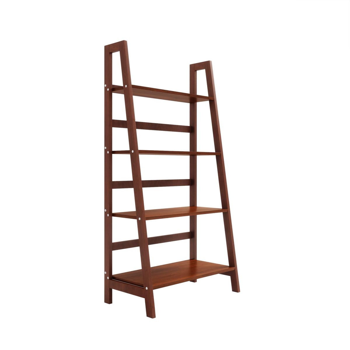 Amazon Brand - Solimo 4-Tier Book Shelf (Walnut)