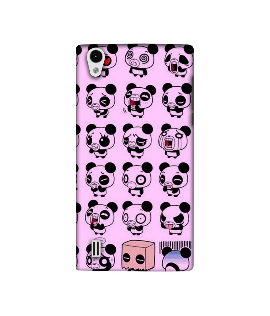 Amazon Brand - Solimo Designer Panda Experation 3D Printed Hard Back Case Mobile Cover for VIVO Y15