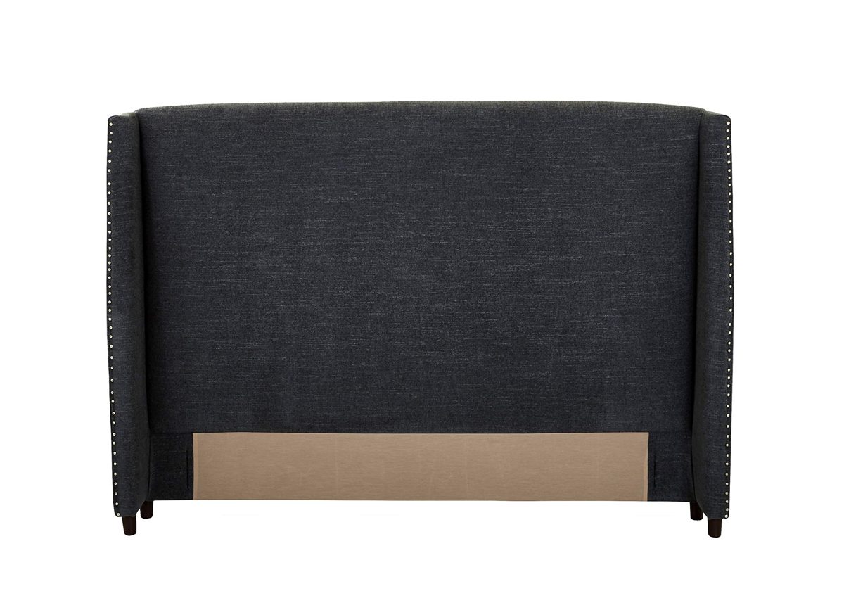 Stone & Beam Merrill Queen Headboard with Decorative Nailhead Trim, 75"W, Eclipse