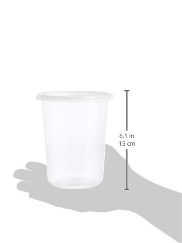 AmazonCommercial Deli Containers with Lids, Pack of 50, 18-8oz; 18-16oz; 14-32oz