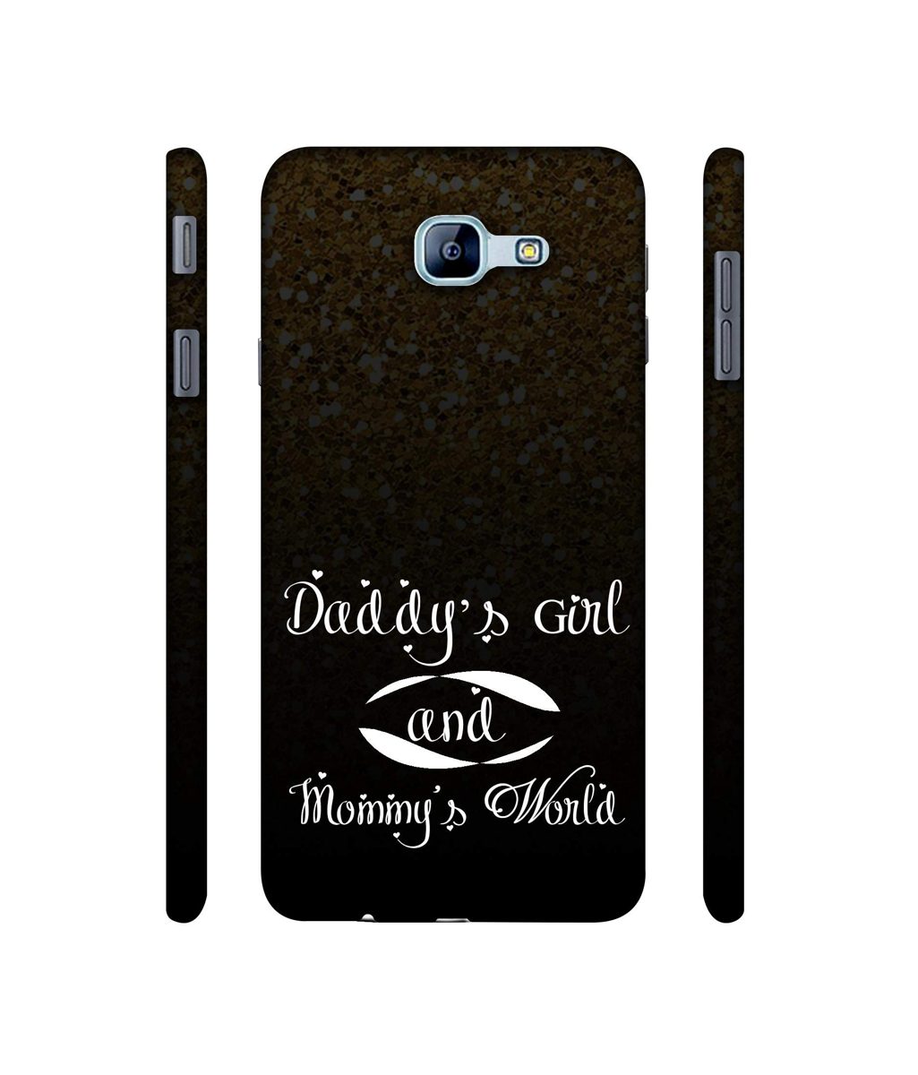 Amazon Brand - Solimo Designer Daddy's Girl and Mummy World 3D Printed Hard Back Case Mobile Cover for Samsung Galaxy A8 (2016)