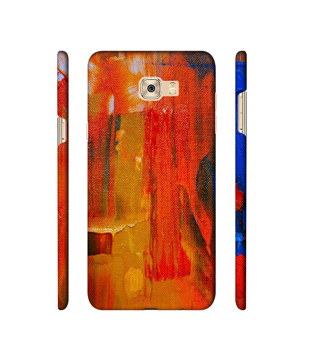 Amazon Brand - Solimo Designer Orange Canvas 3D Printed Hard Back Case Mobile Cover for Samsung Galaxy C7 Pro