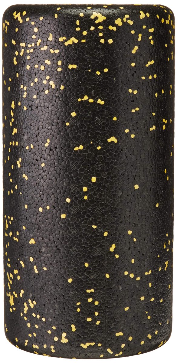 AmazonBasics High-Density Round Foam Roller, 12 Inches, Yellow Speckled