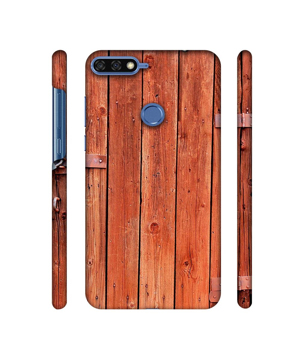 Amazon Brand - Solimo Designer Wooden Door 3D Printed Hard Back Case Mobile Cover for Huawei Honor 7A