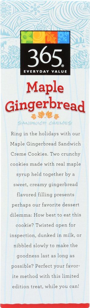 365 EVERYDAY VALUE Maple Gingerbread Sandwich Cremes, 10.5 OZ