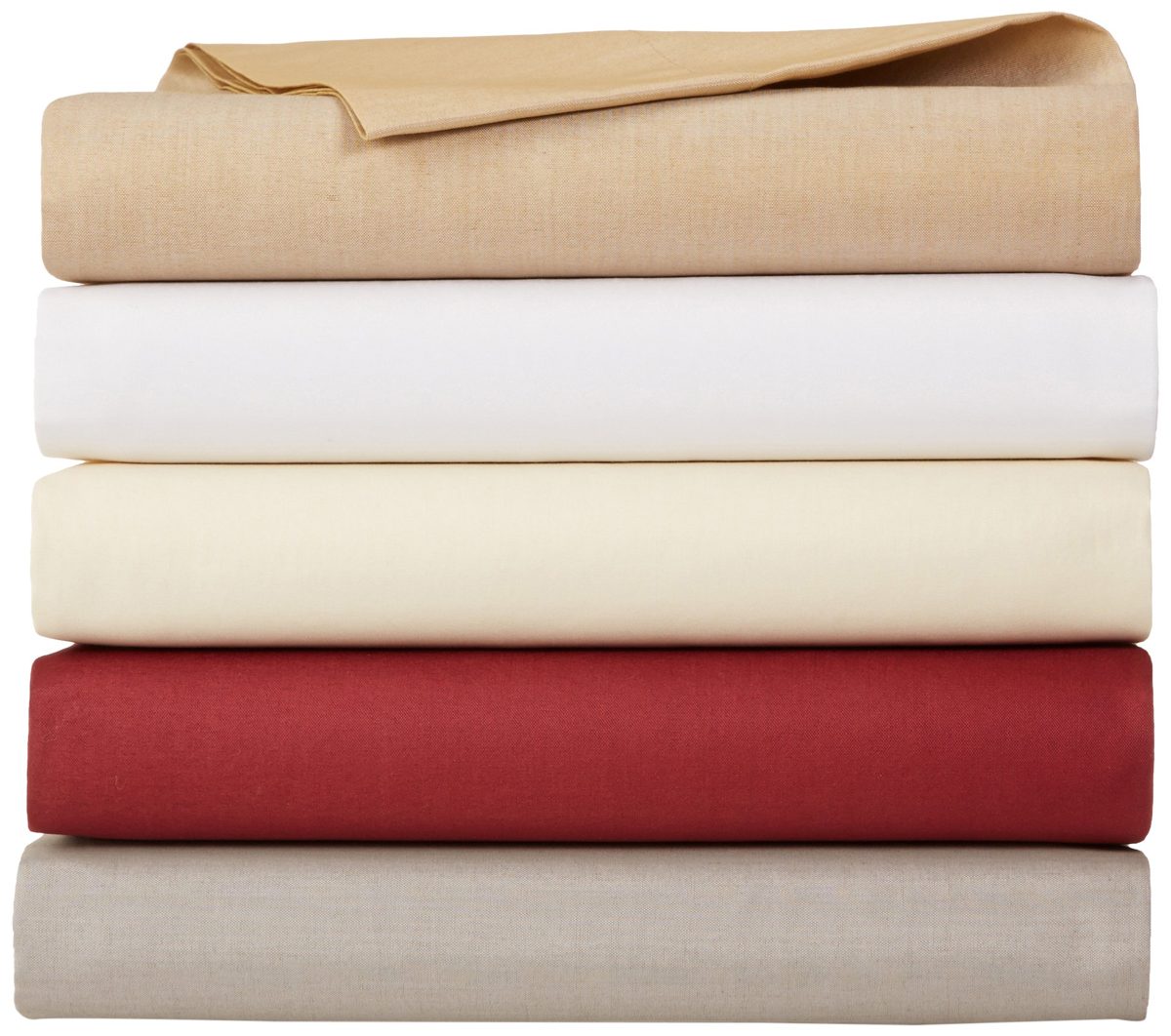 AmazonBasics Flat Sheet Polycotton Thread Count 200, grey, 180 x 290 + 10 cm