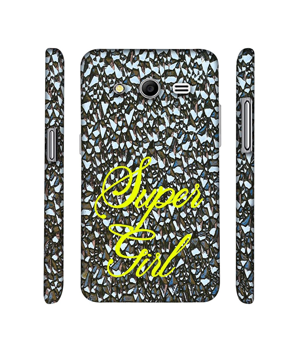 Amazon Brand - Solimo Designer Super Girl On Foil 3D Printed Hard Back Case Mobile Cover for Samsung Galaxy Core 2 G355H