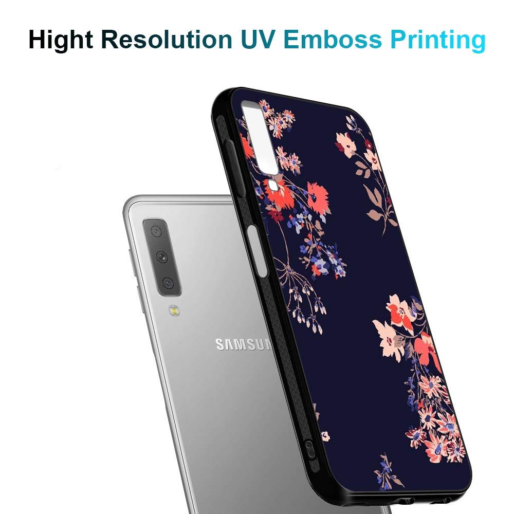 Amazon Brand - Solimo Designer Floral Printed Hard Back Case Mobile Cover for Samsung Galaxy A7 (2018) (D1150)
