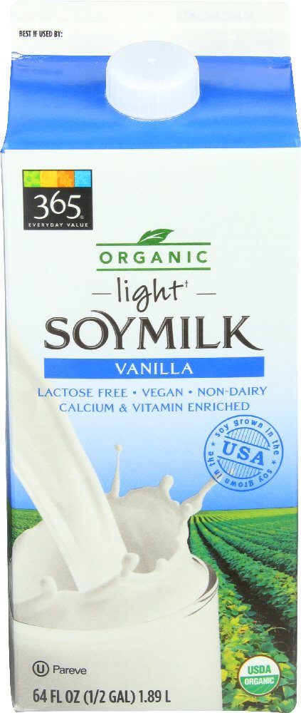 365 Everyday Value, Organic Light Soymilk Vanilla, 64 fl oz