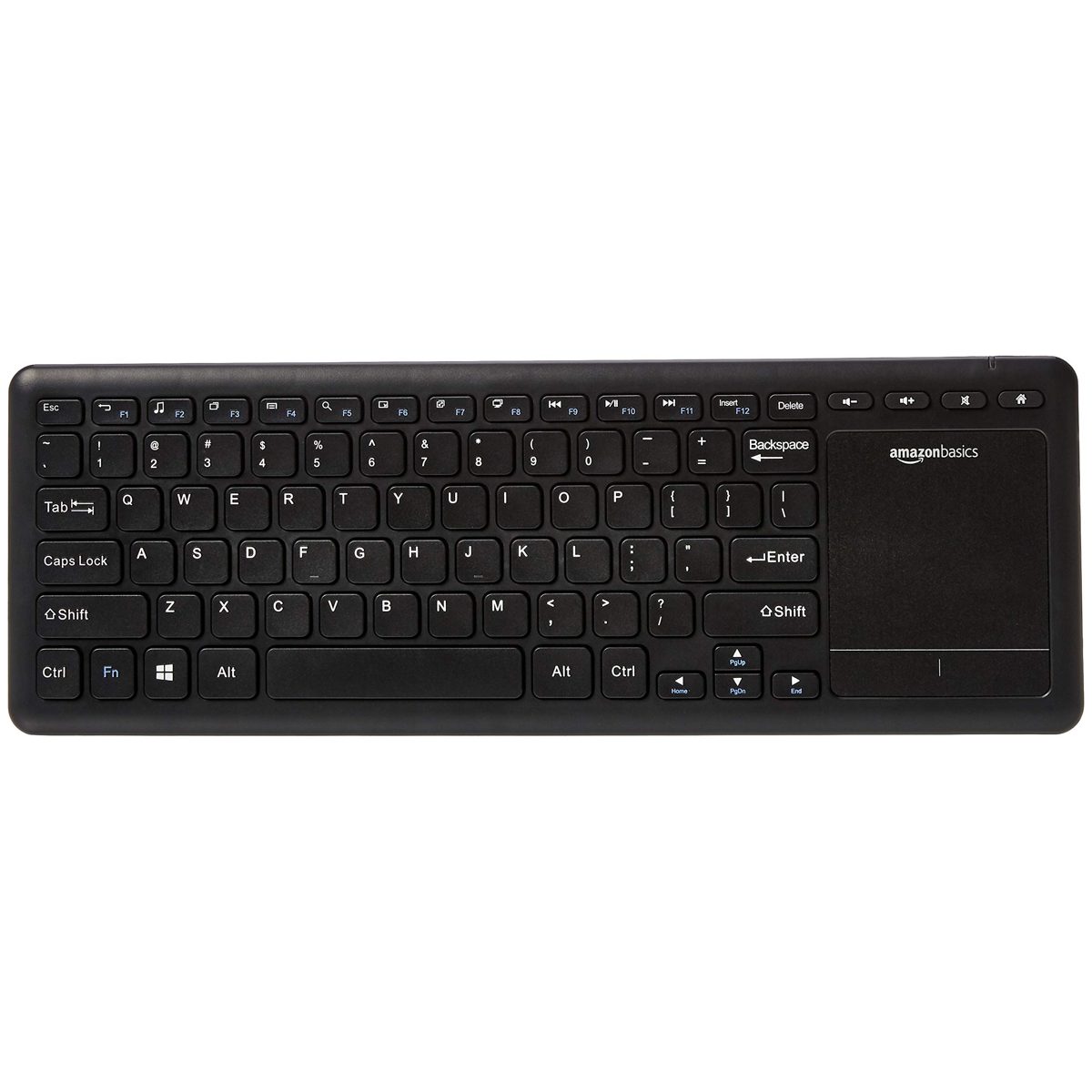 AmazonBasics Wireless Keyboard with Touchpad for Smart TV - US Layout (QWERTY)