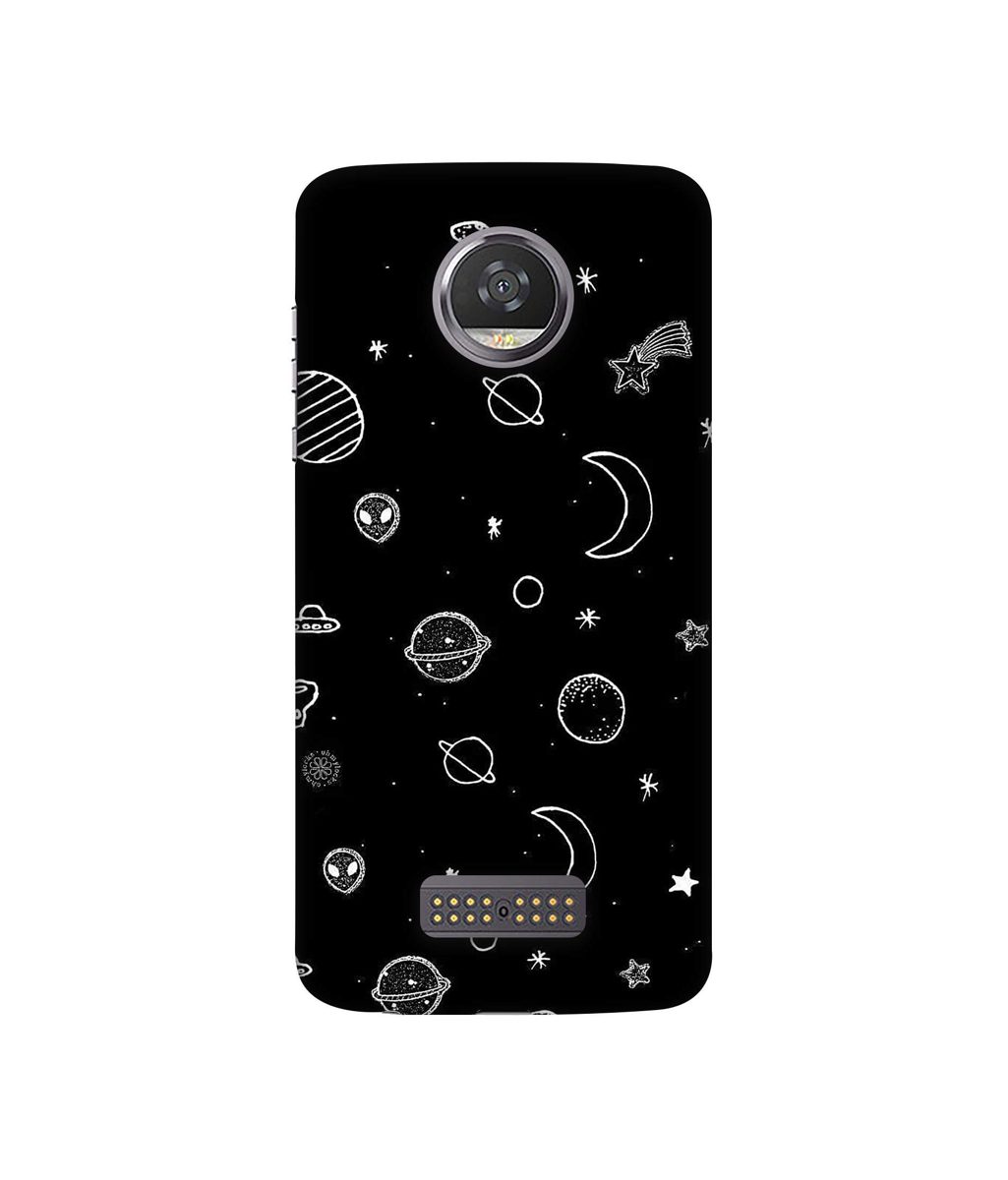 Amazon Brand - Solimo Designer Solar System 3D Printed Hard Back Case Mobile Cover for Moto Z2 Play
