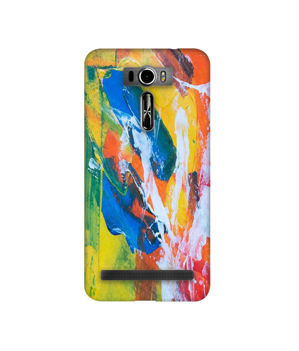 Amazon Brand - Solimo Designer Multicolor Paint On Wall 3D Printed Hard Back Case Mobile Cover for Asus Zenfone 2 Laser ZE601KL