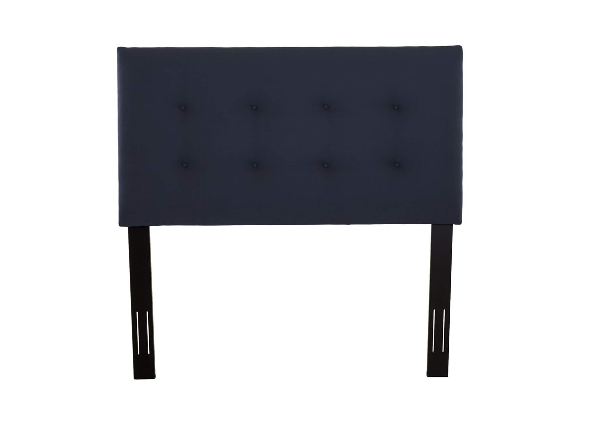 Stone & Beam Canton Queen Button-Tufted Headboard, 64"W, Indigo