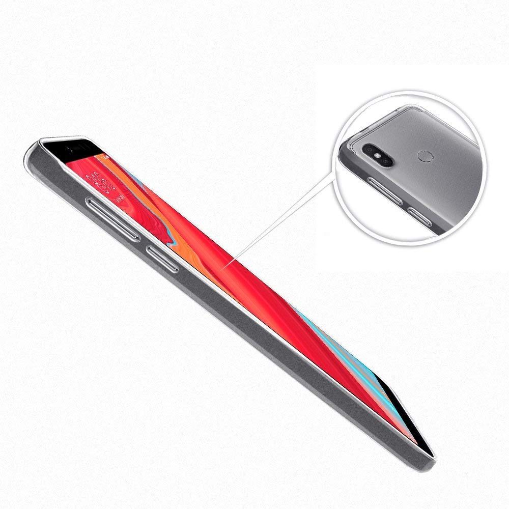 (Renewed) Amazon Brand - Solimo Mobile Cover (Soft & Flexible Back case) for Redmi Y2 (Transparent)