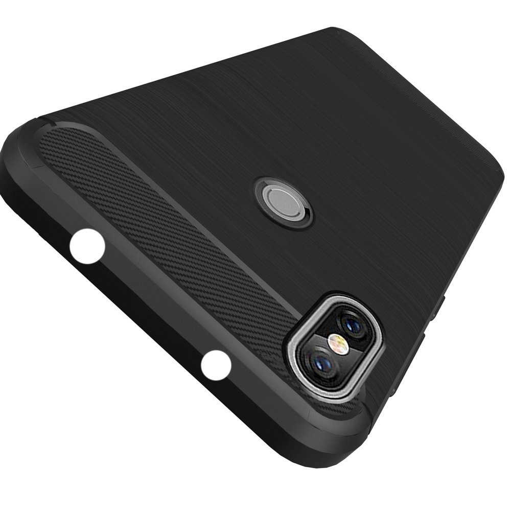 Amazon Brand - Solimo Protective Mobile Cover (Soft & Flexible Back case) for Redmi Y2 (Black)