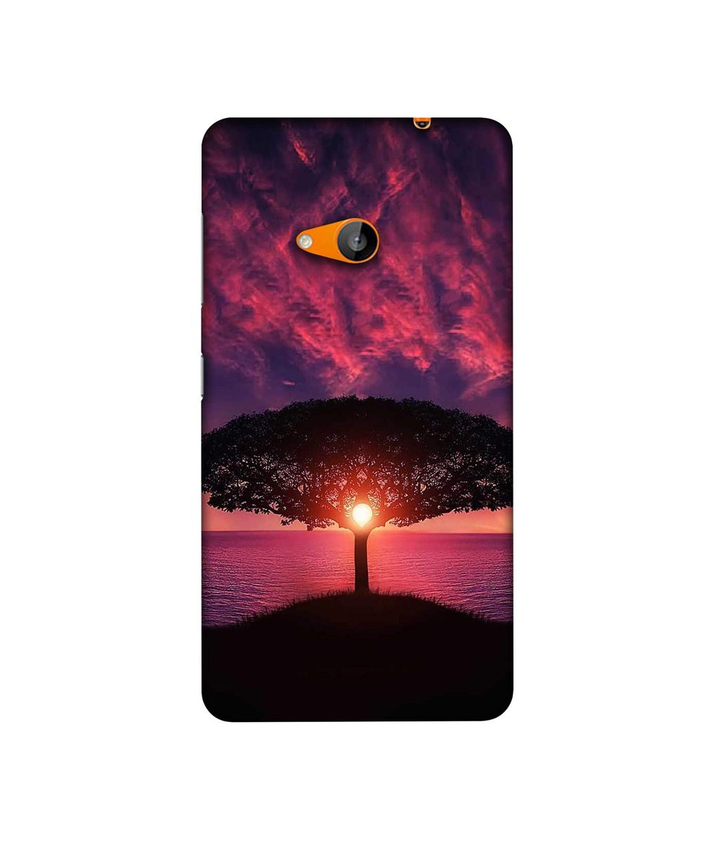 Amazon Brand - Solimo Designer Nature Digital Painting 3D Printed Hard Back Case Mobile Cover for Microsoft Lumia 535