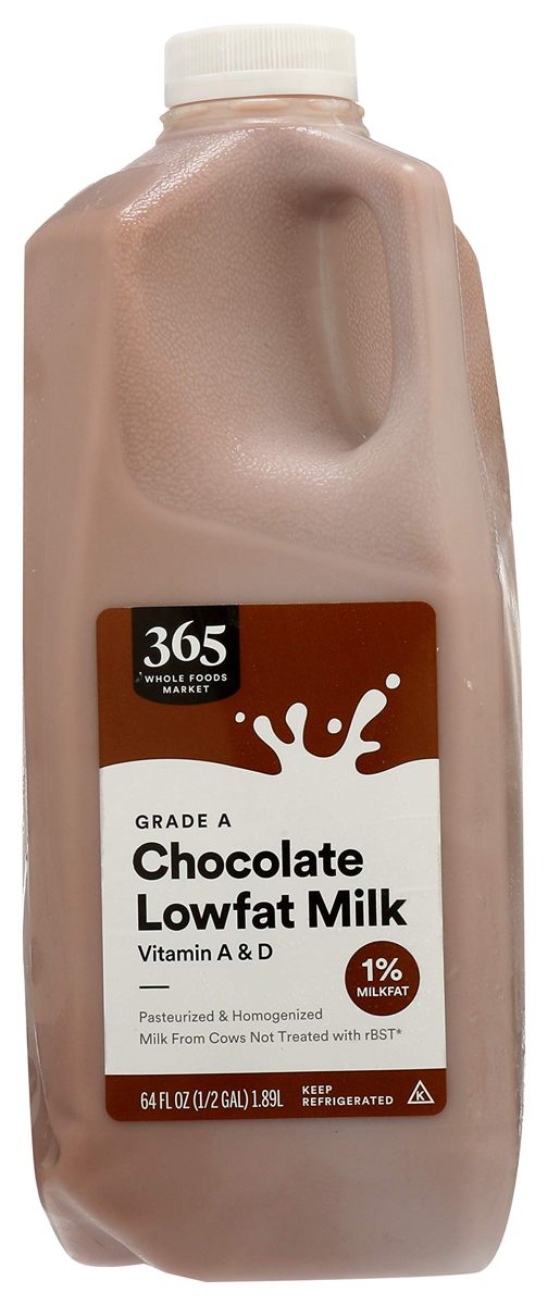 365 by Whole Foods Market, Grade A Chocolate Milk, Lowfat, 64 Fl Oz