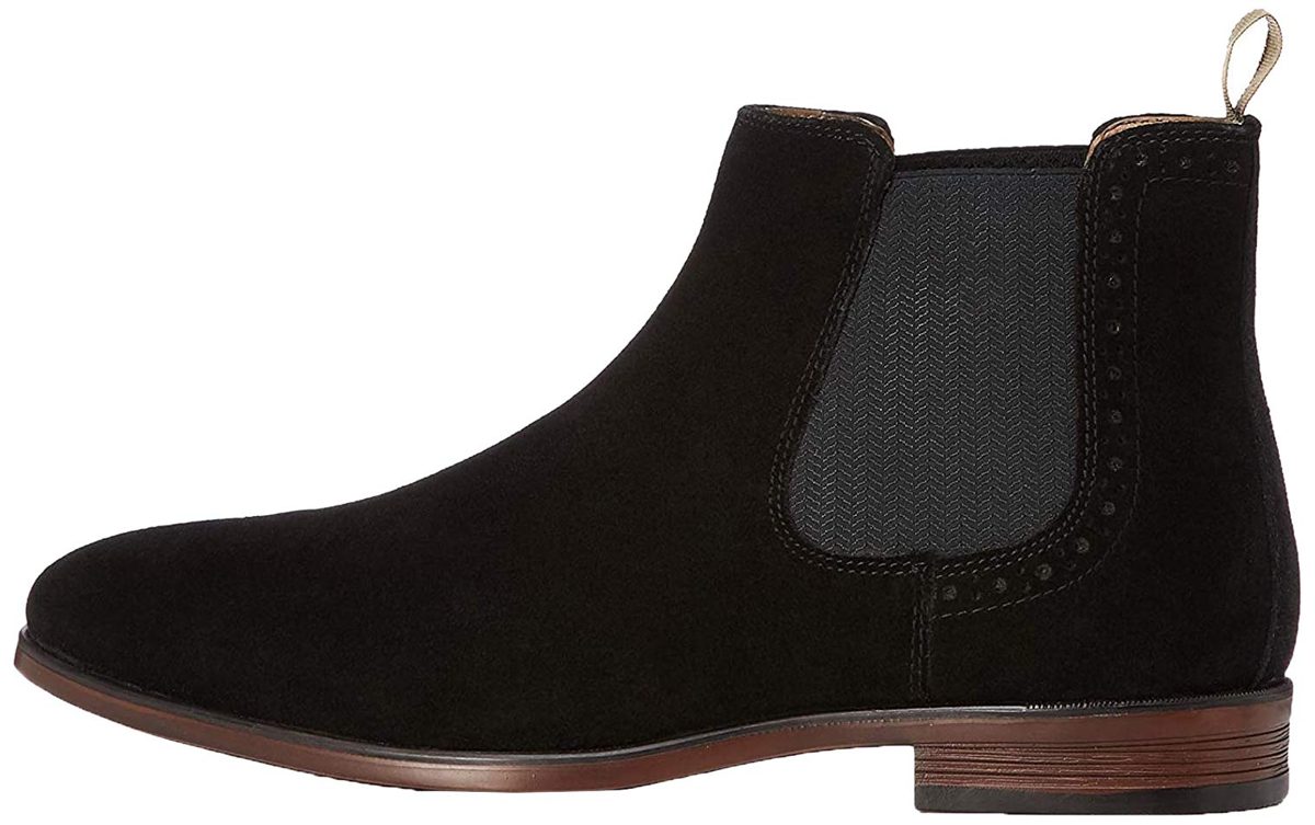 find. Men's Leather Brogue Detail Chelsea Boot