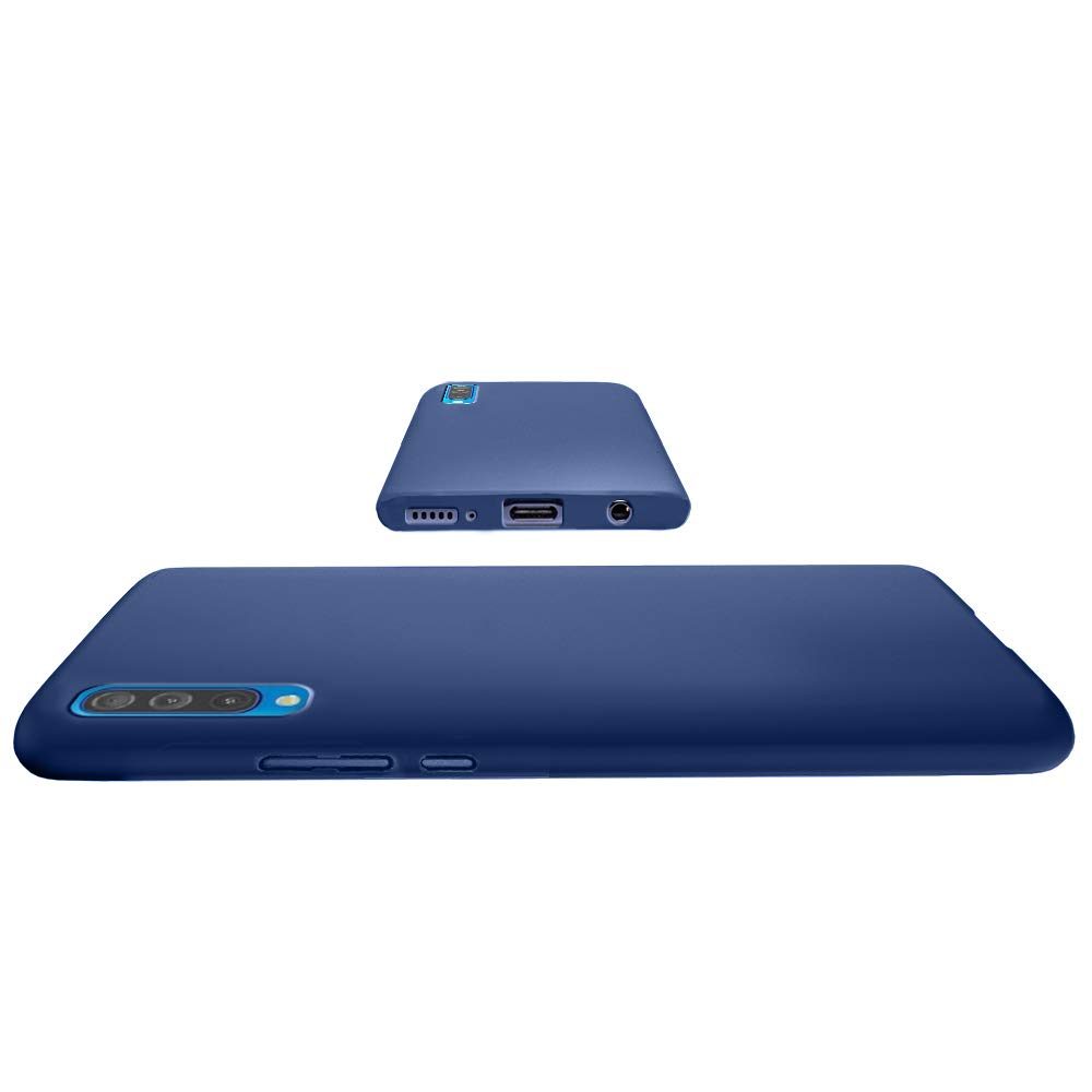 Amazon Brand - Solimo Samsung Galaxy A50 Mobile Cover (Hard Back & Slim),Blue