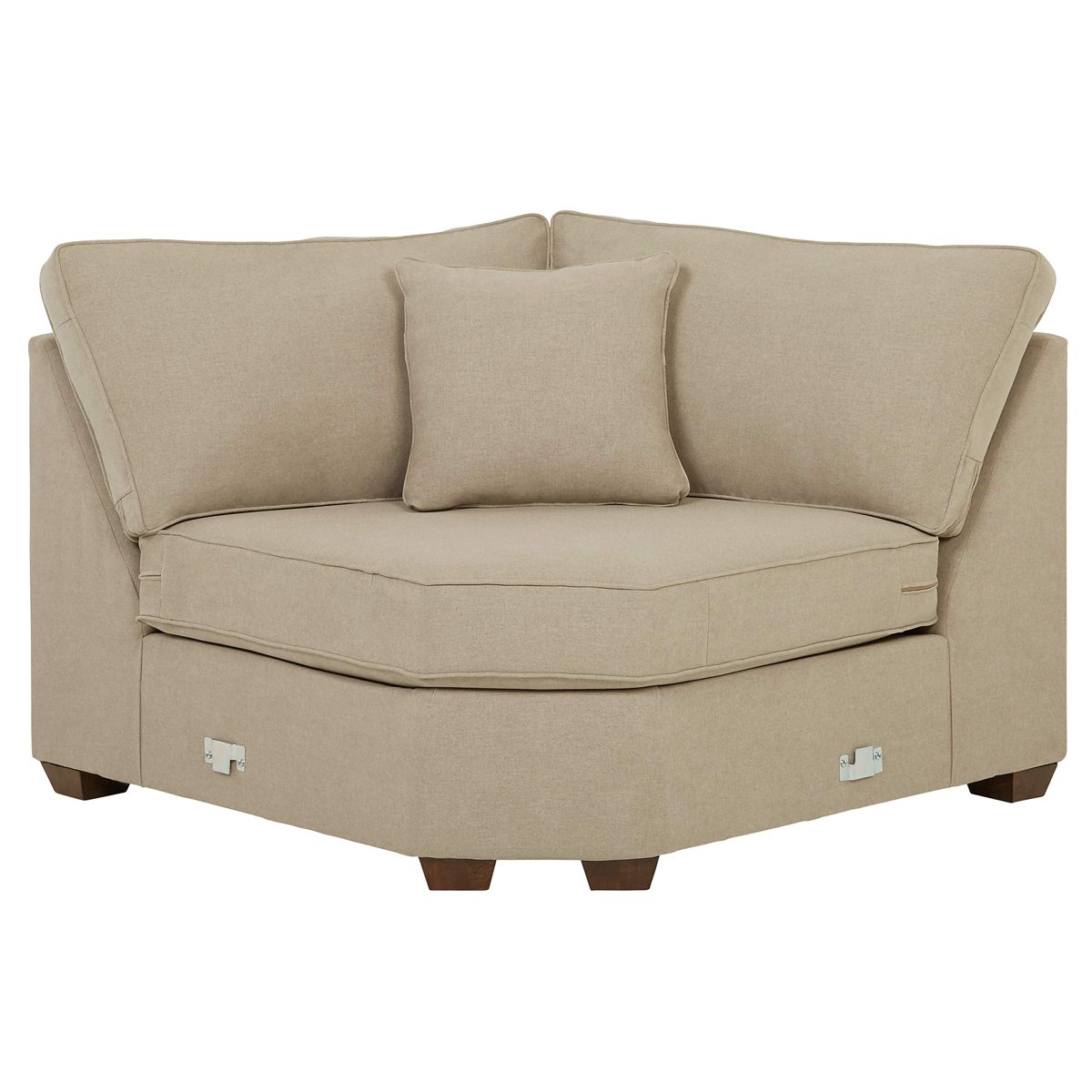 Amazon Brand – Stone & Beam Bagley Sectional Component, Wedge, Fabric, 67"W, Dove
