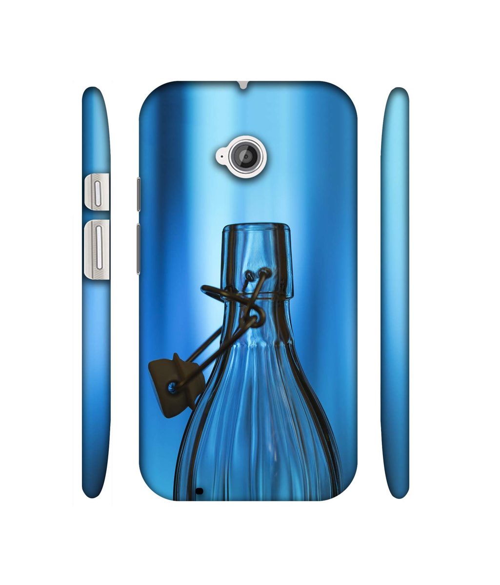 Amazon Brand - Solimo Designer Blue Bottle 3D Printed Hard Back Case Mobile Cover for Motorola Moto E 2nd Generation