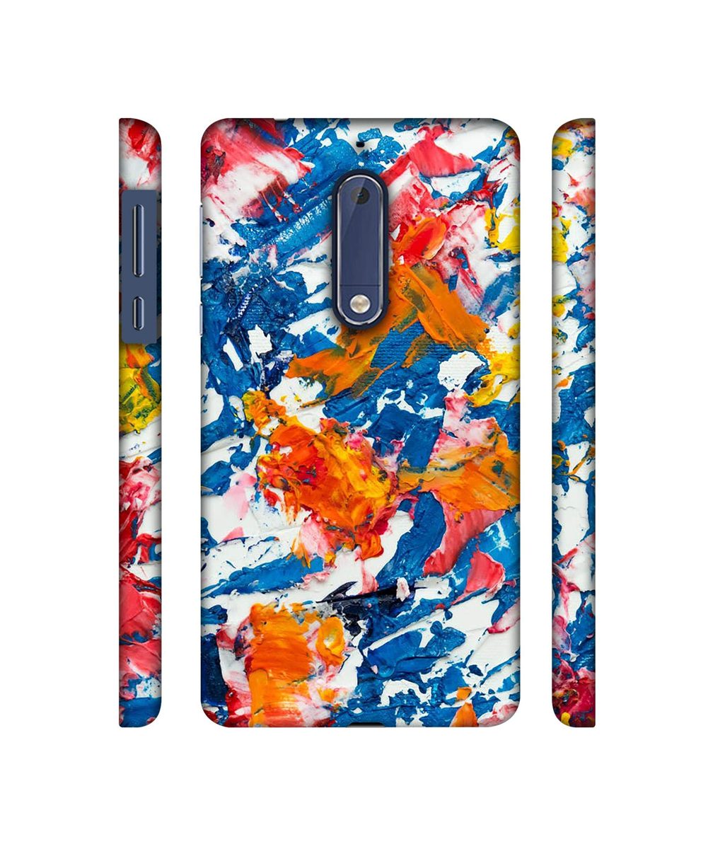 Amazon Brand - Solimo Designer Wax Color Mash On Canvas 3D Printed Hard Back Case Mobile Cover for Nokia 5