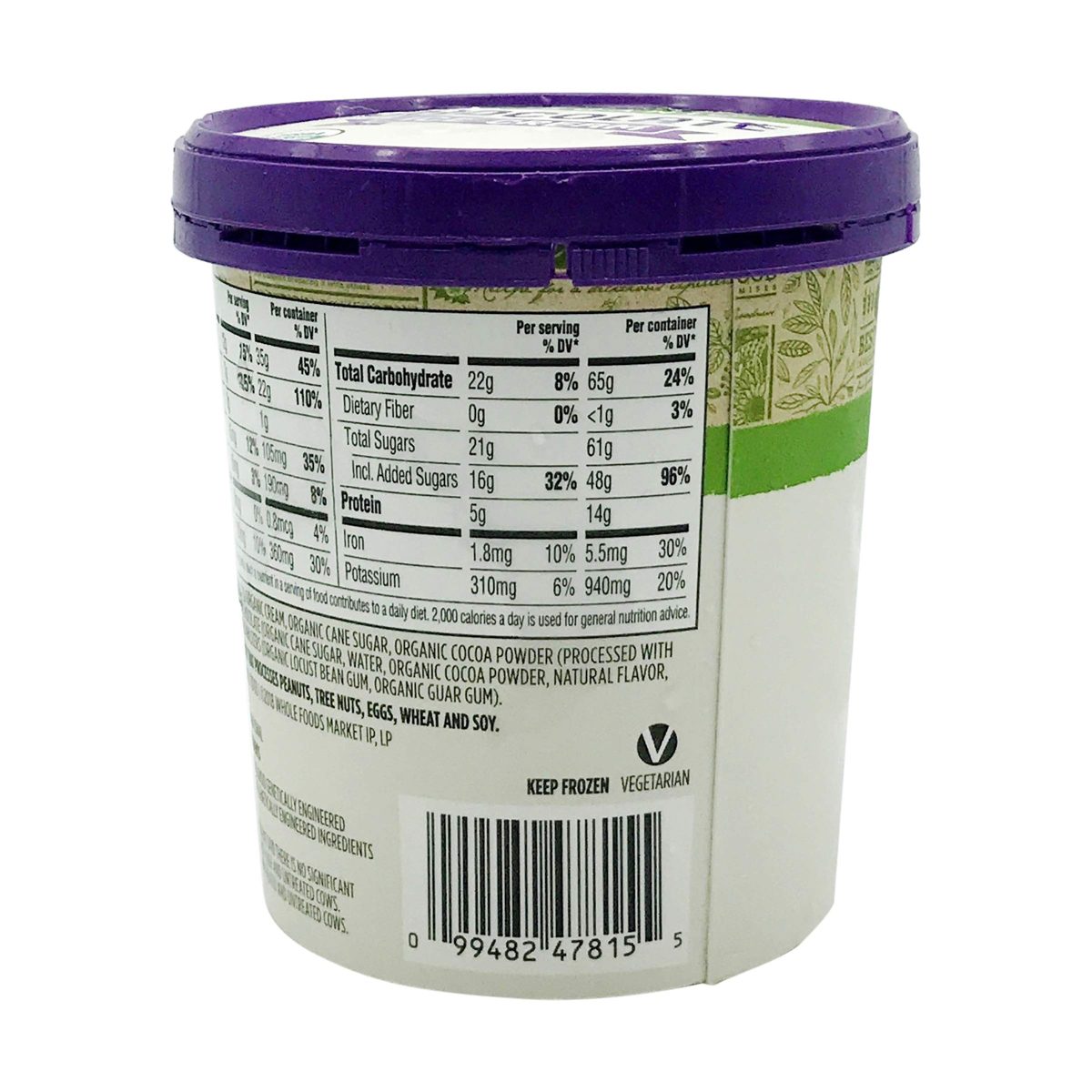 365 Everyday Value, Organic Chocolate Ice Cream, 16 oz (Frozen)