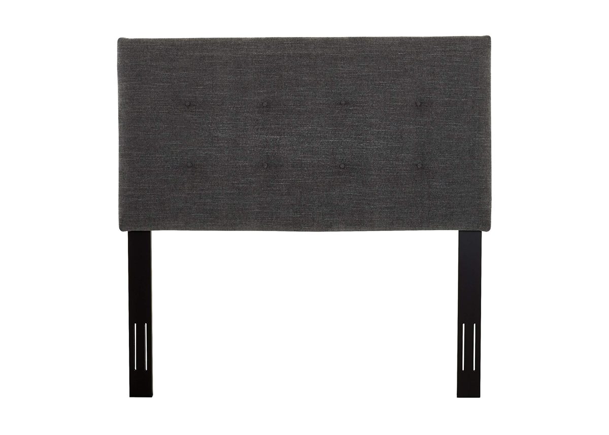 Stone & Beam Canton Queen Button-Tufted Headboard, 64"W, Charcoal