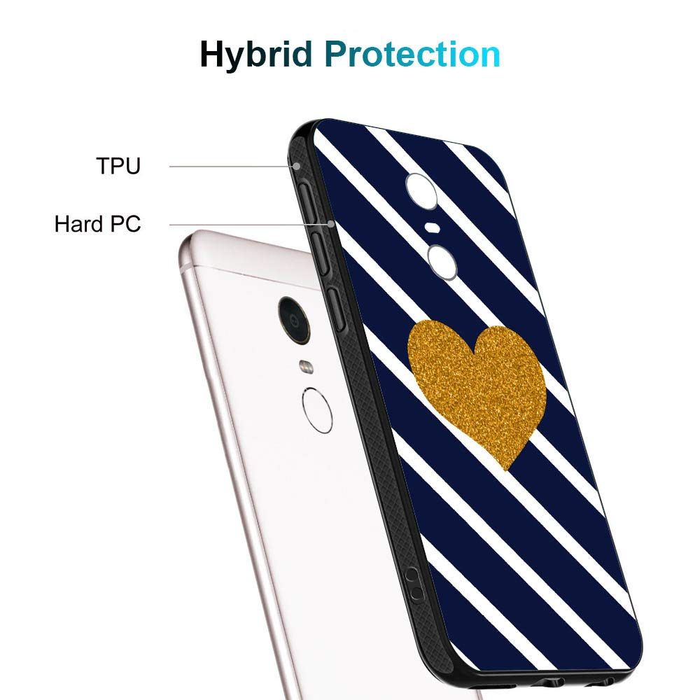 Amazon Brand - Solimo Designer Hearts Printed Hard Back Case Mobile Cover for Xiaomi Redmi 5 (D1143)