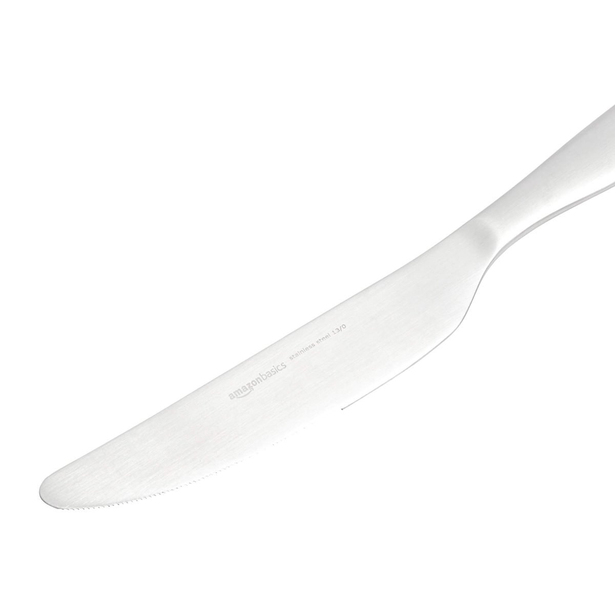 AmazonBasics 20-Piece Stainless Steel Satin Matte Flatware Set, Service for 4