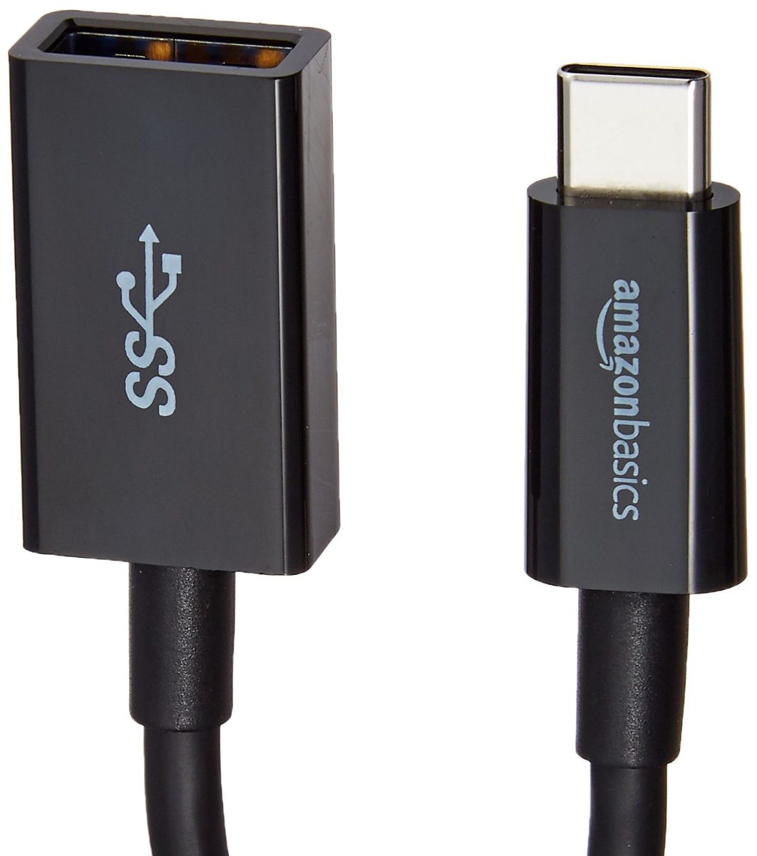 AmazonBasics USB Type-C to USB 3.1 Gen1 Female Adapter - Black_10 Pack
