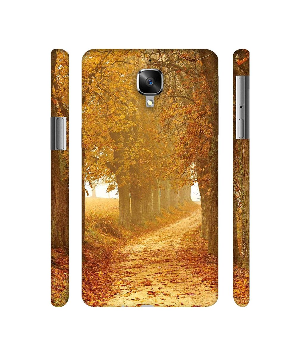 Amazon Brand - Solimo Designer Autumn Scene 3D Printed Hard Back Case Mobile Cover for OnePlus 3 / OnePlus 3T