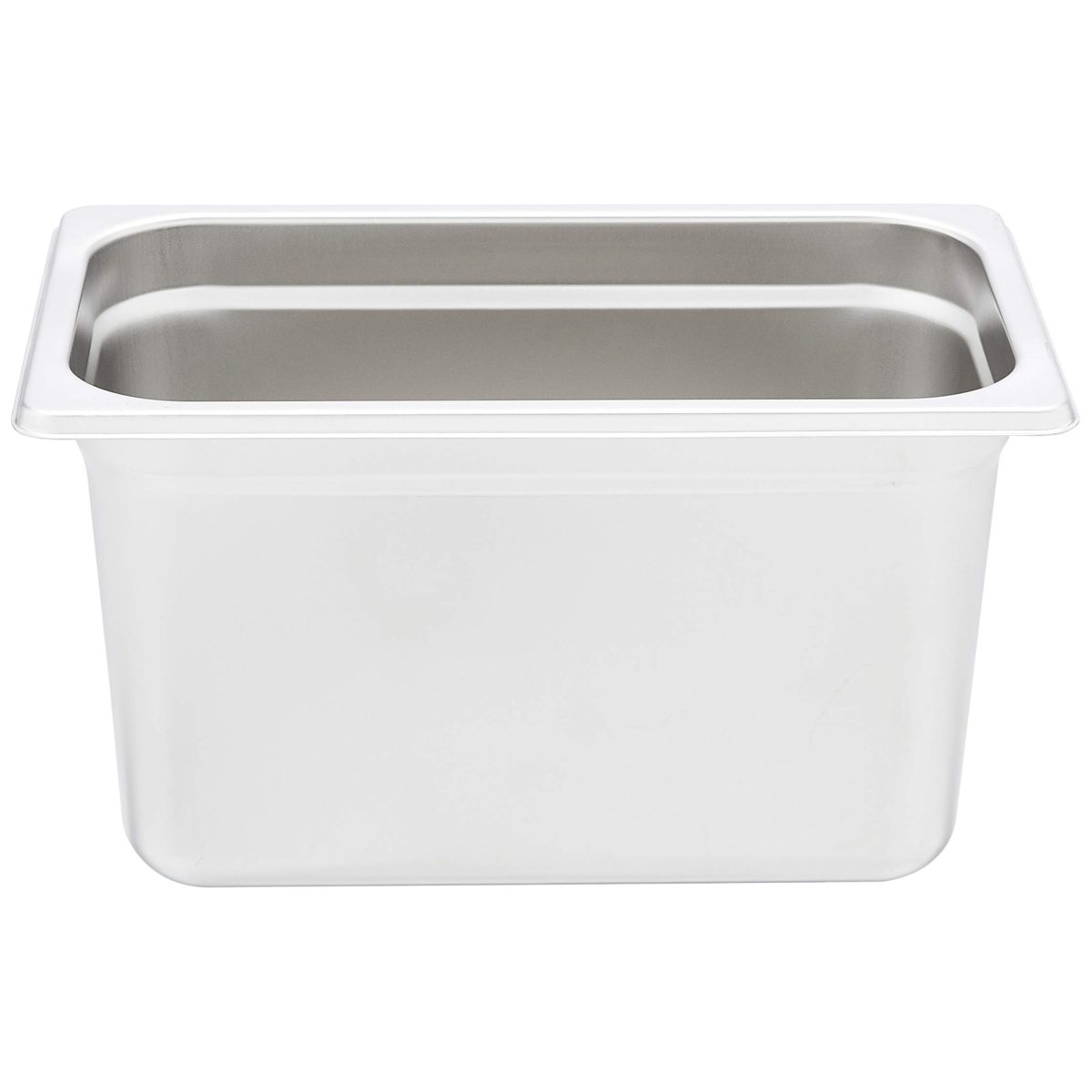 AmazonCommercial 1/4 Size x 6" Deep, Anti-Jam Stainless Steel Steam Table/Hotel Pan, 22 Gauge, Pack of 2