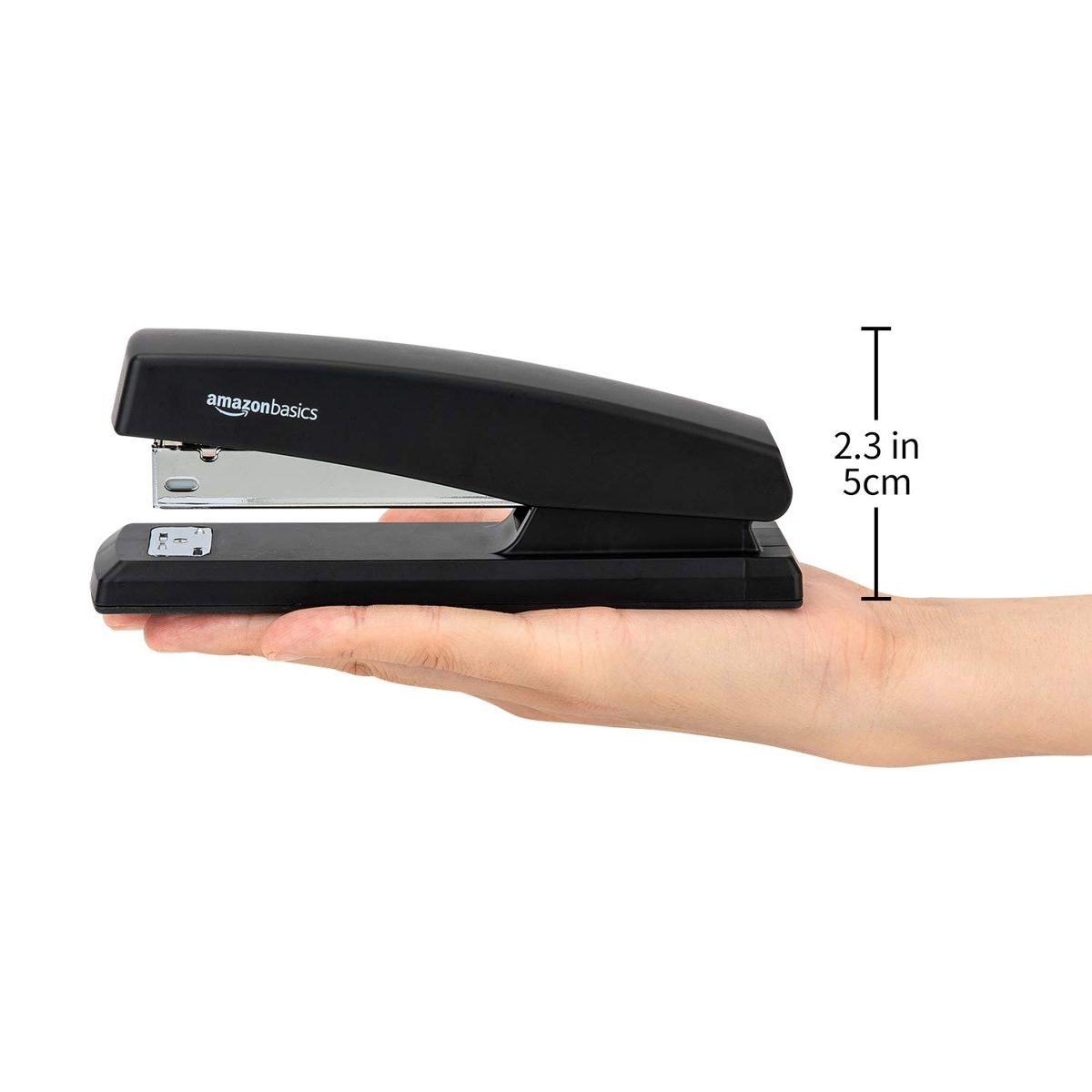 AmazonBasics Office Stapler with 1000 Staples - Black, 3-Pack