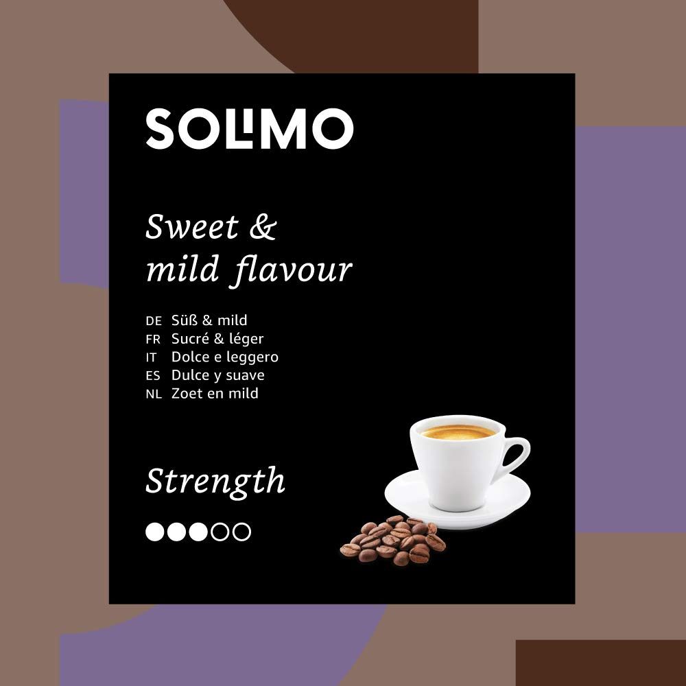 Amazon Brand Solimo Nespresso Compatible Lungo capsules- UTZ certified, 100 capsules (2 x 50)
