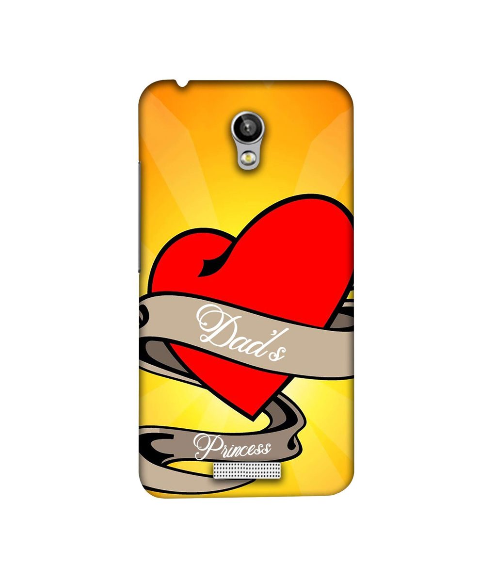 Amazon Brand - Solimo Designer Dad's Princess 3D Printed Hard Back Case Mobile Cover for Micromax Canvas Spark Q380