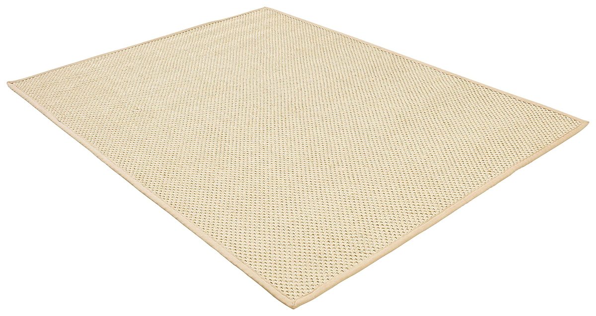 Amazon Brand – Rivet Woven Bordered Sisal Area Rug, 5 x 7 Foot, Ivory