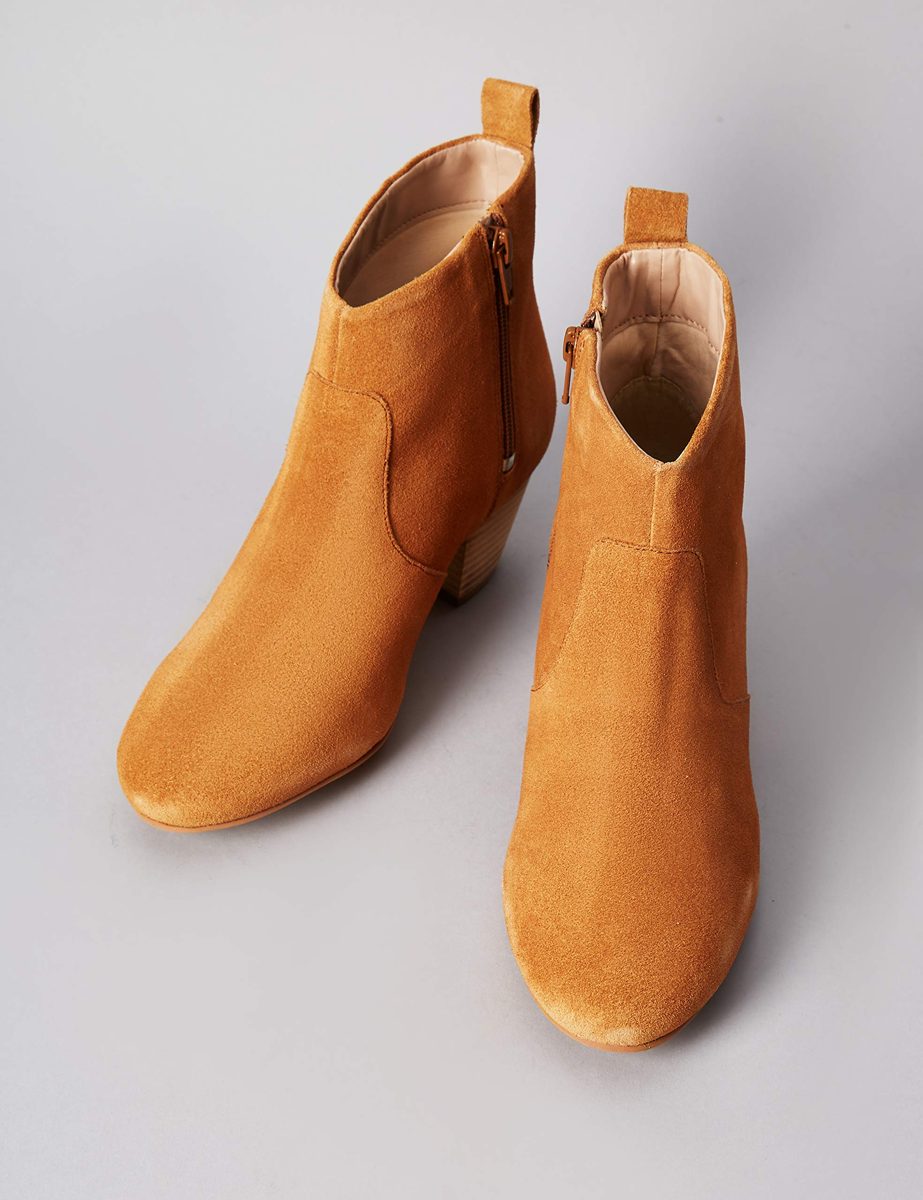 Amazon Brand - find. Women's Ankle Boots, Brown Caramel), US 5