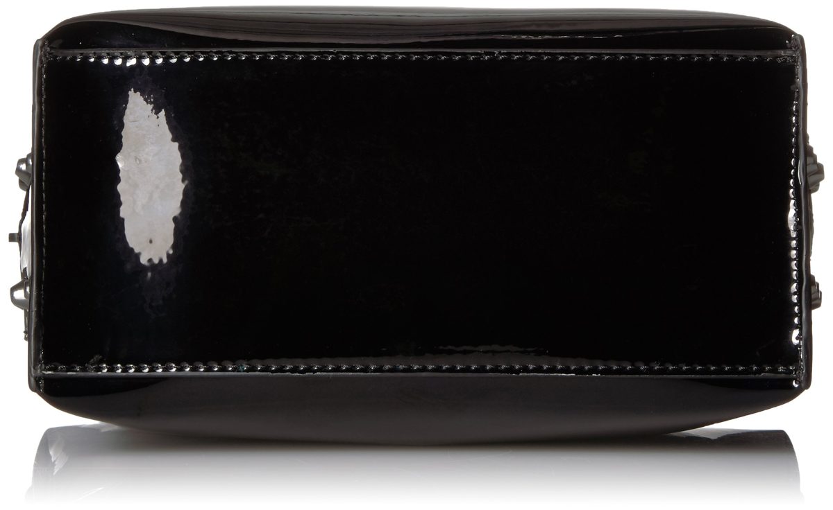 Amazon Brand - The Fix Zoe Studded Metallic Bowler Satchel