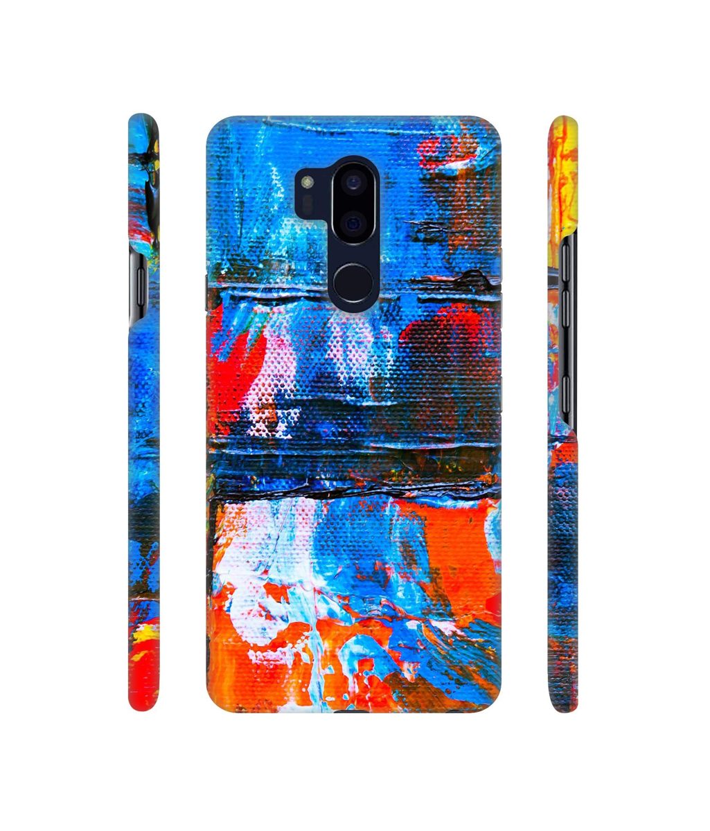 Amazon Brand - Solimo Designer Multicolor Wax On Canvas 3D Printed Hard Back Case Mobile Cover for LG G7 ThinQ