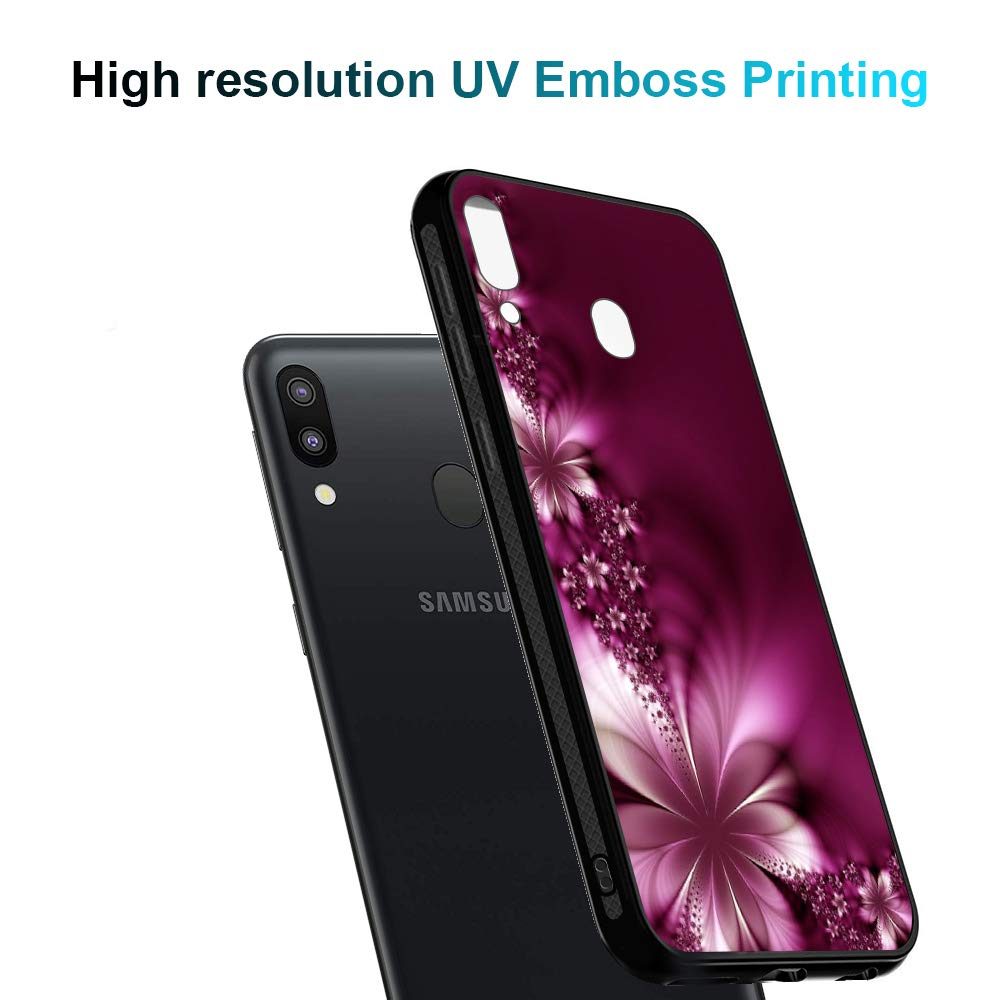 Amazon Brand - Solimo Designer Floral Printed Hard Back Case Mobile Cover for Samsung Galaxy M20 (D1159)