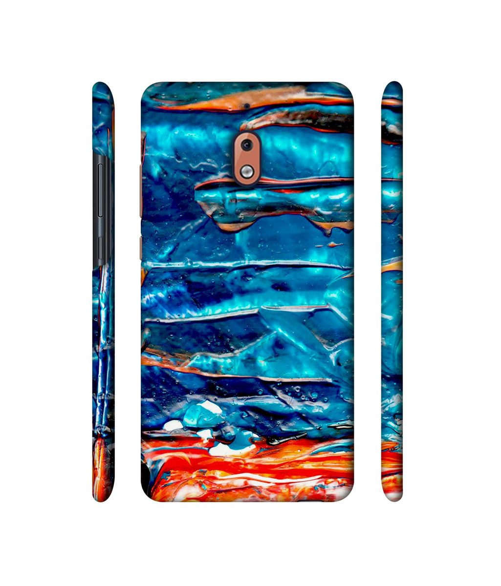 Amazon Brand - Solimo Designer Blue Oil Color 3D Printed Hard Back Case Mobile Cover for Nokia 2.1