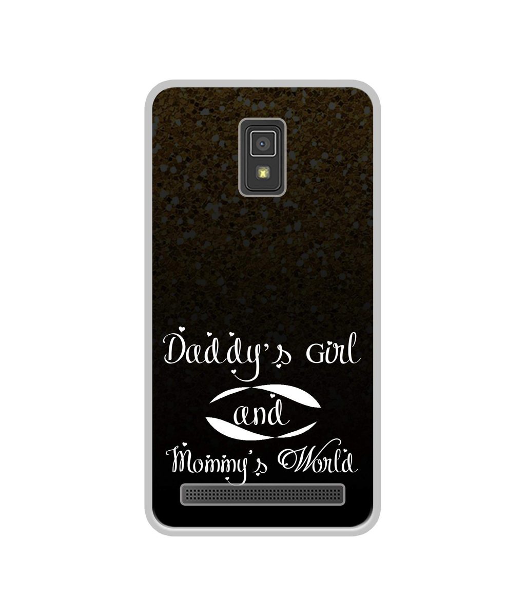 Amazon Brand - Solimo Designer Daddy's Girl and Mummy World UV Printed Soft Back Case Mobile Cover for Lenovo A6600