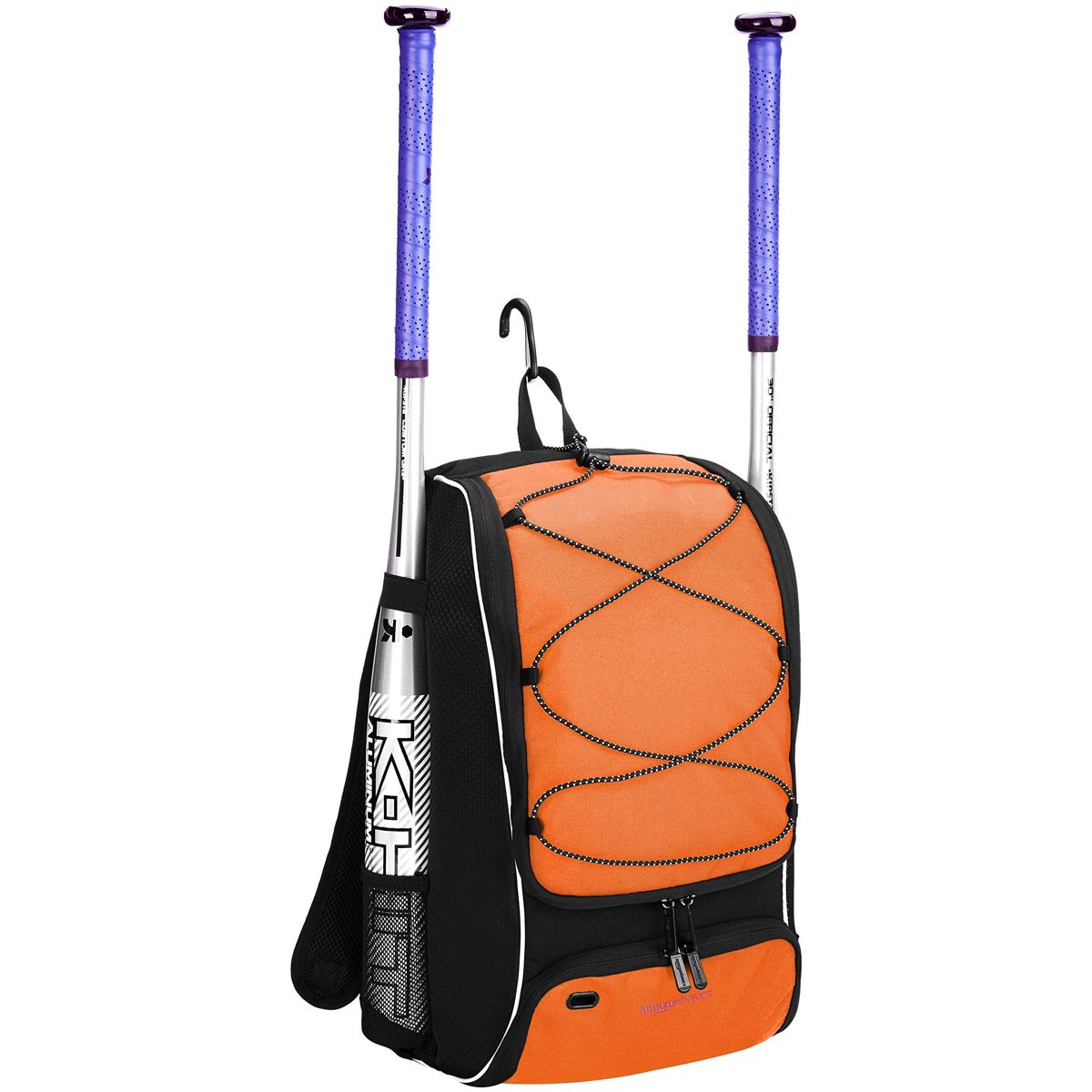 AmazonBasics Youth Baseball Equipment Backpack, Black (Renewed)