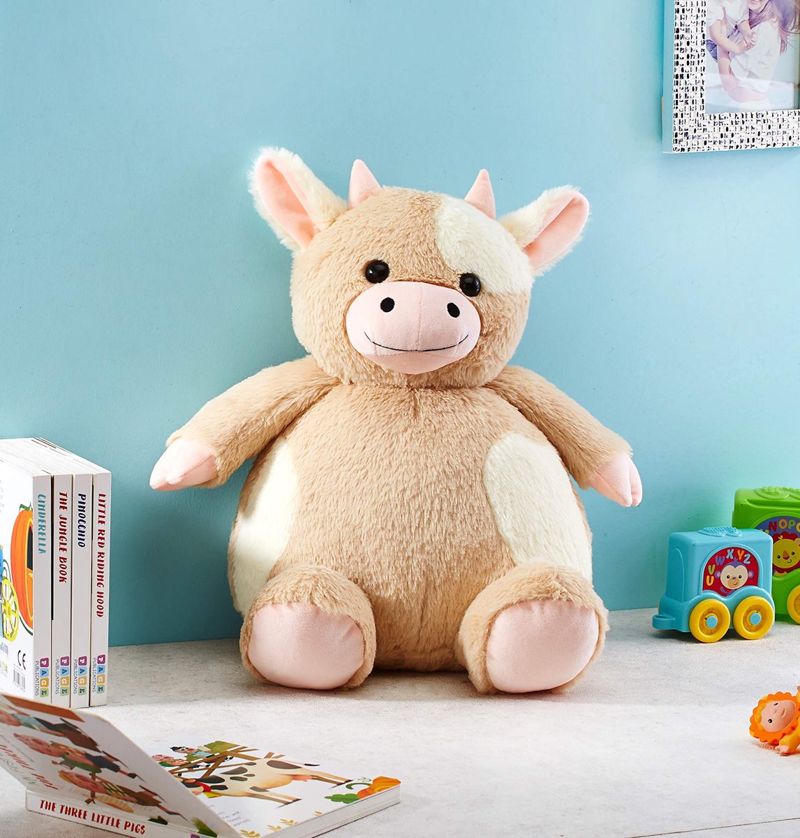 Amazon Brand - Jam & Honey Cow (Plump Series), Light Brown, 33 cm