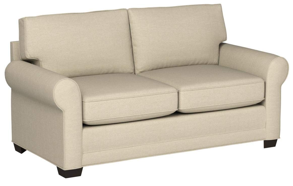Stone & Beam Kristin Mid-Century Wood-Framed Sleeper Sofa, 76"W, Sand