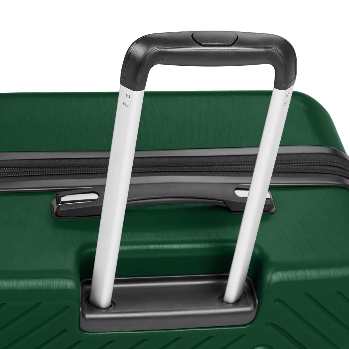 AmazonBasics Geometric Luggage Expandable Suitcase Spinner 28-Inch, Green