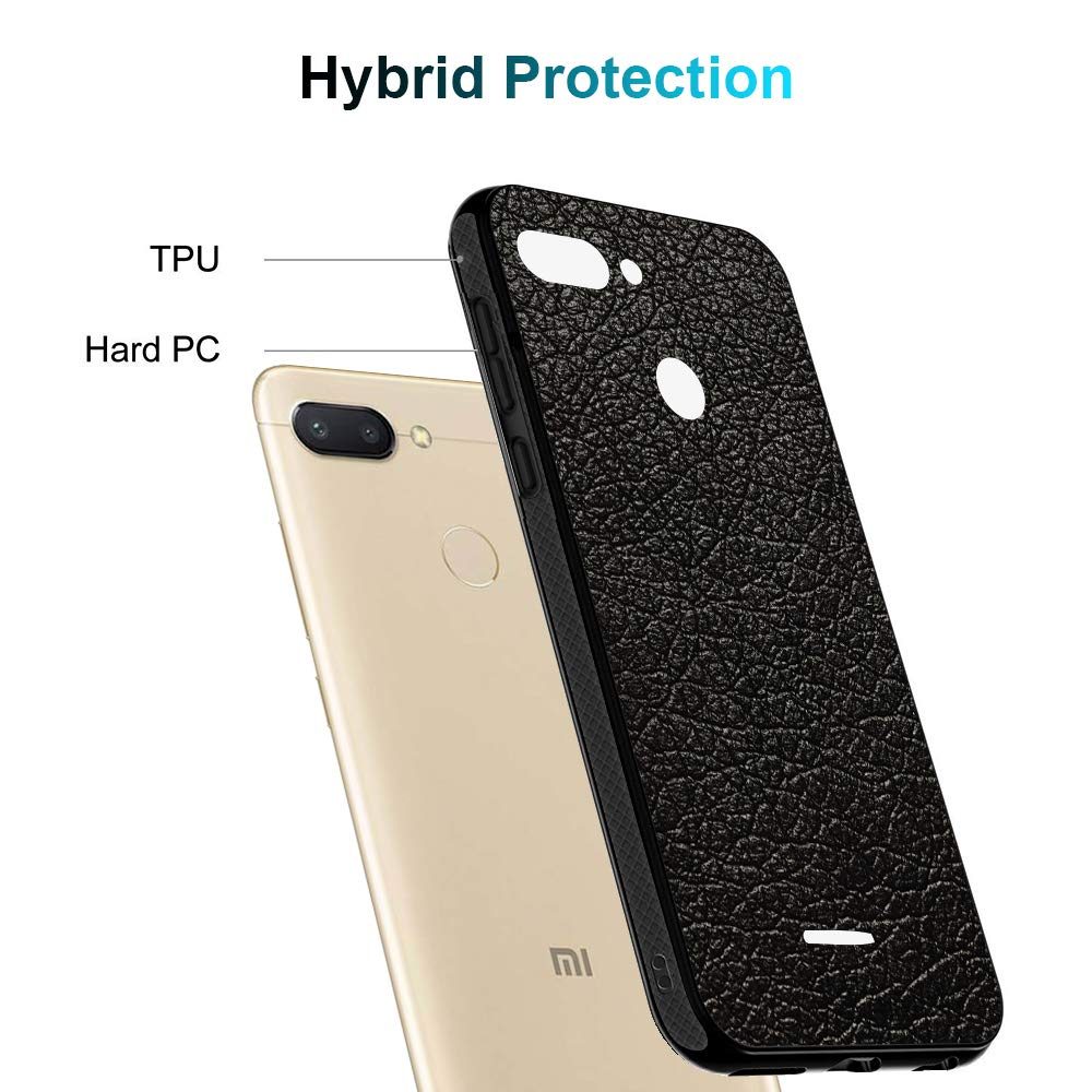 Amazon Brand - Solimo Designer Leather Texture Printed Hard Back Case Mobile Cover for Xiaomi Redmi 6A (D288)
